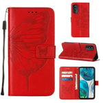 Custodia per telefono in pelle con farfalla goffrata, For Alcatel 1L 2021, For Motorola Moto G 5G 2022, For Motorola Moto G52