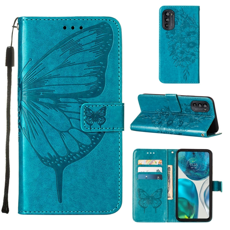 Custodia per telefono in pelle con farfalla goffrata, For Alcatel 1L 2021, For Motorola Moto G 5G 2022, For Motorola Moto G52