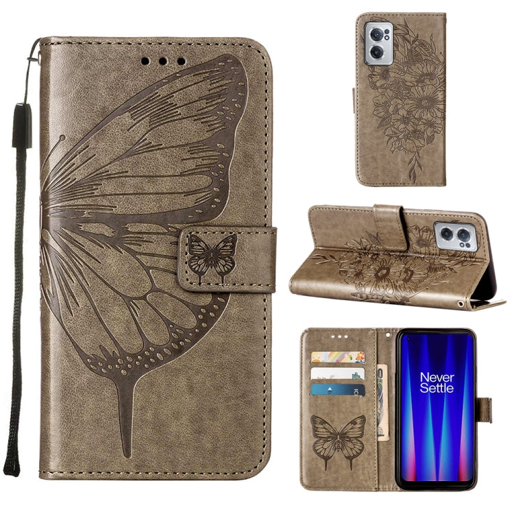 Custodia per telefono in pelle con farfalla goffrata, For OnePlus Nord CE 2 5G, For OPPO A57 5G 2022, For OPPO Realme C31 4G
