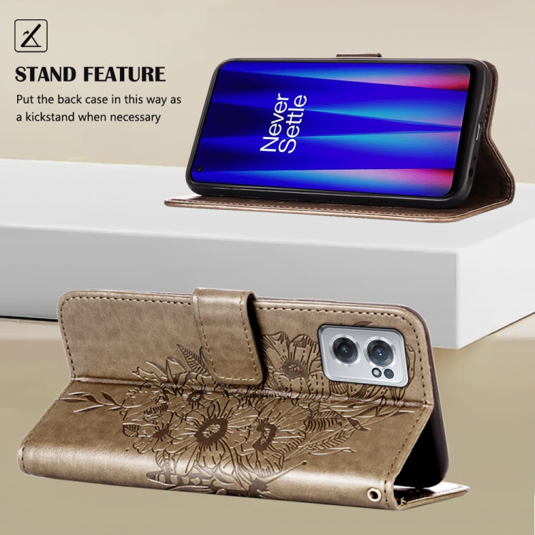 Custodia per telefono in pelle con farfalla goffrata, For OnePlus Nord CE 2 5G, For OPPO A57 5G 2022, For OPPO Realme C31 4G