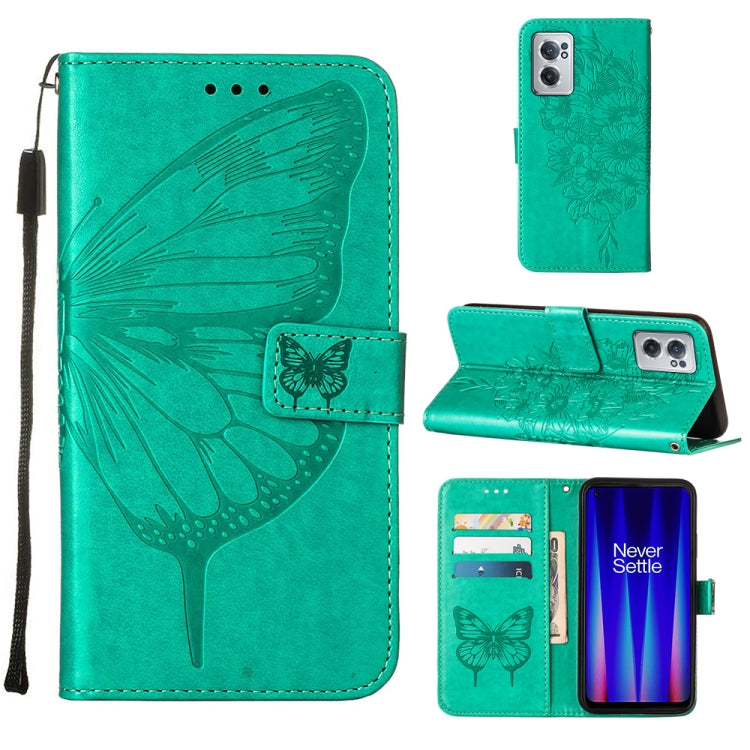 Custodia per telefono in pelle con farfalla goffrata, For OnePlus Nord CE 2 5G, For OPPO A57 5G 2022, For OPPO Realme C31 4G