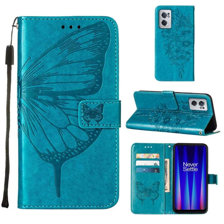 Custodia per telefono in pelle con farfalla goffrata, For OnePlus Nord CE 2 5G, For OPPO A57 5G 2022, For OPPO Realme C31 4G