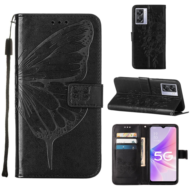 Custodia per telefono in pelle con farfalla goffrata, For OnePlus Nord CE 2 5G, For OPPO A57 5G 2022, For OPPO Realme C31 4G