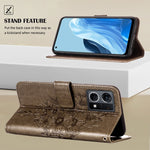 Custodia per telefono in pelle con farfalla goffrata, For OPPO Reno7 4G/F21 Pro, For Sony Xperia 1 IV, For Sony Xperia 10 IV