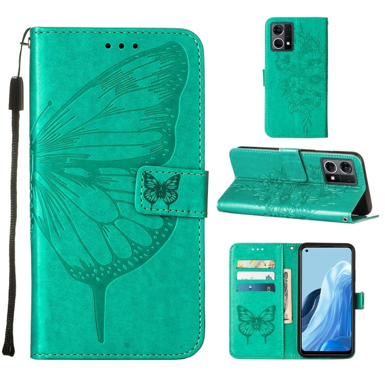 Custodia per telefono in pelle con farfalla goffrata, For OPPO Reno7 4G/F21 Pro, For Sony Xperia 1 IV, For Sony Xperia 10 IV