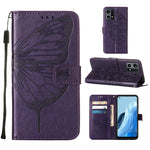 Custodia per telefono in pelle con farfalla goffrata, For OPPO Reno7 4G/F21 Pro, For Sony Xperia 1 IV, For Sony Xperia 10 IV