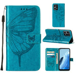 Custodia per telefono in pelle con farfalla goffrata, For OPPO Reno7 4G/F21 Pro, For Sony Xperia 1 IV, For Sony Xperia 10 IV