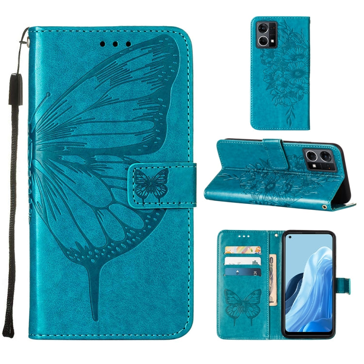 Custodia per telefono in pelle con farfalla goffrata, For OPPO Reno7 4G/F21 Pro, For Sony Xperia 1 IV, For Sony Xperia 10 IV