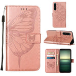 Custodia per telefono in pelle con farfalla goffrata, For OPPO Reno7 4G/F21 Pro, For Sony Xperia 1 IV, For Sony Xperia 10 IV
