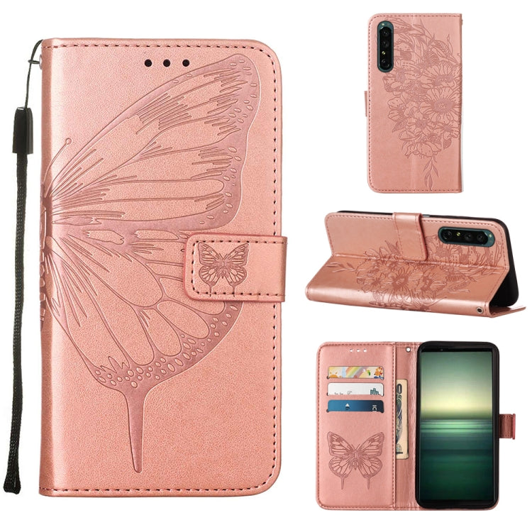 Custodia per telefono in pelle con farfalla goffrata, For OPPO Reno7 4G/F21 Pro, For Sony Xperia 1 IV, For Sony Xperia 10 IV