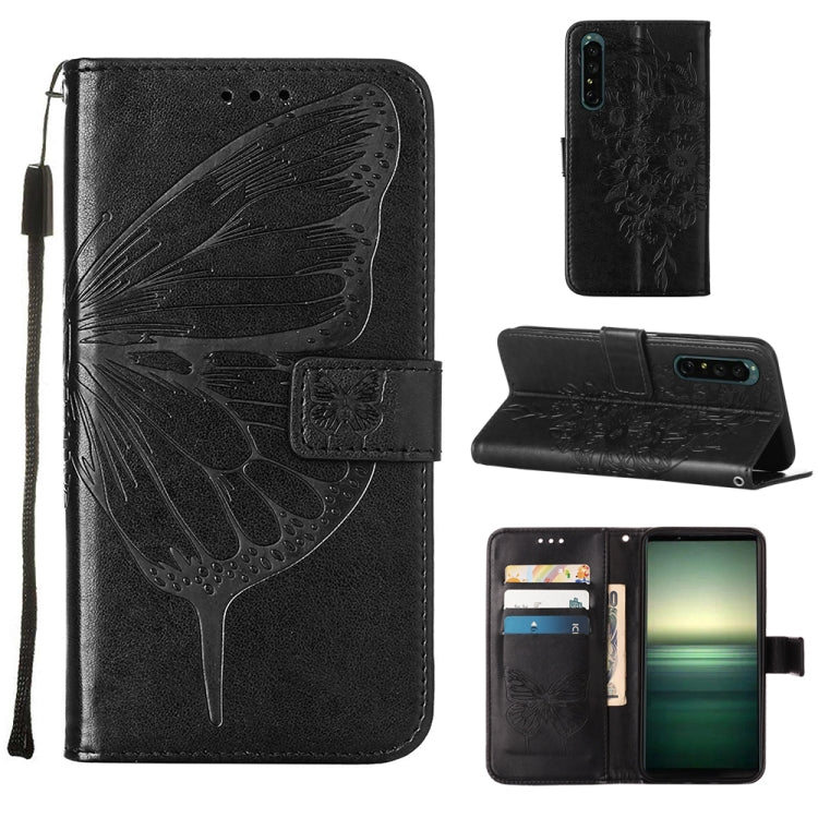 Custodia per telefono in pelle con farfalla goffrata, For OPPO Reno7 4G/F21 Pro, For Sony Xperia 1 IV, For Sony Xperia 10 IV