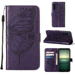 Custodia per telefono in pelle con farfalla goffrata, For OPPO Reno7 4G/F21 Pro, For Sony Xperia 1 IV, For Sony Xperia 10 IV