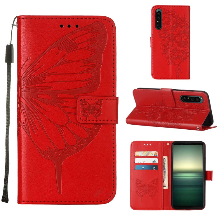 Custodia per telefono in pelle con farfalla goffrata, For OPPO Reno7 4G/F21 Pro, For Sony Xperia 1 IV, For Sony Xperia 10 IV