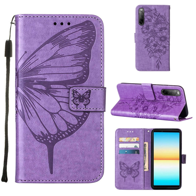 Custodia per telefono in pelle con farfalla goffrata, For OPPO Reno7 4G/F21 Pro, For Sony Xperia 1 IV, For Sony Xperia 10 IV