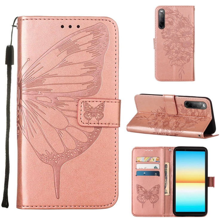Custodia per telefono in pelle con farfalla goffrata, For OPPO Reno7 4G/F21 Pro, For Sony Xperia 1 IV, For Sony Xperia 10 IV