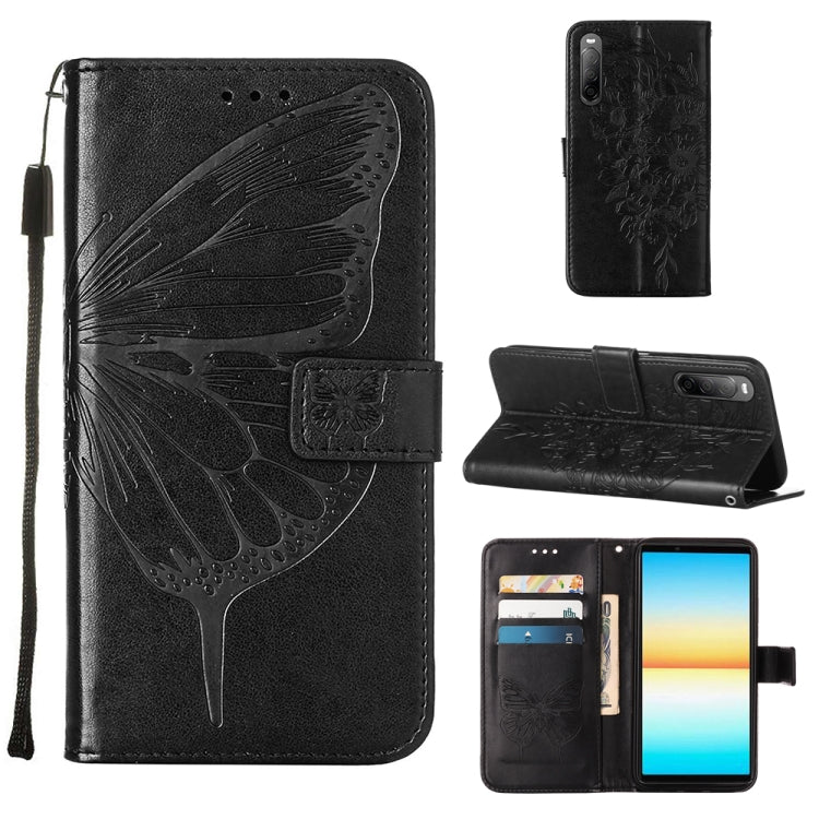 Custodia per telefono in pelle con farfalla goffrata, For OPPO Reno7 4G/F21 Pro, For Sony Xperia 1 IV, For Sony Xperia 10 IV
