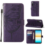 Custodia per telefono in pelle con farfalla goffrata, For OPPO Reno7 4G/F21 Pro, For Sony Xperia 1 IV, For Sony Xperia 10 IV