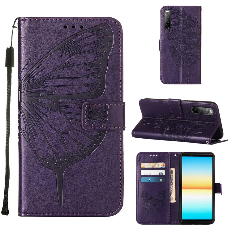 Custodia per telefono in pelle con farfalla goffrata, For OPPO Reno7 4G/F21 Pro, For Sony Xperia 1 IV, For Sony Xperia 10 IV