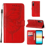 Custodia per telefono in pelle con farfalla goffrata, For OPPO Reno7 4G/F21 Pro, For Sony Xperia 1 IV, For Sony Xperia 10 IV