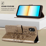 Custodia per telefono in pelle con farfalla goffrata, For Sony Xperia ACE III, For Xiaomi Redmi 10A, For Samsung Galaxy M33 5G
