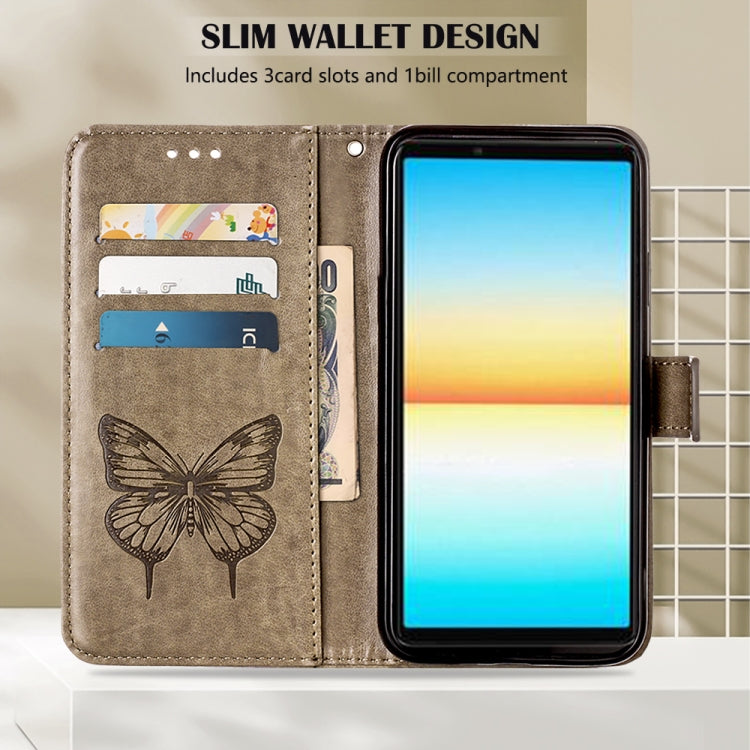 Custodia per telefono in pelle con farfalla goffrata, For Sony Xperia ACE III, For Xiaomi Redmi 10A, For Samsung Galaxy M33 5G