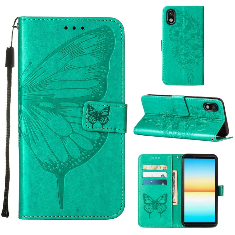 Custodia per telefono in pelle con farfalla goffrata, For Sony Xperia ACE III, For Xiaomi Redmi 10A, For Samsung Galaxy M33 5G
