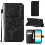 Custodia per telefono in pelle con farfalla goffrata, For Sony Xperia ACE III, For Xiaomi Redmi 10A, For Samsung Galaxy M33 5G