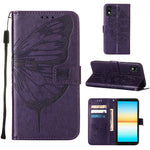 Custodia per telefono in pelle con farfalla goffrata, For Sony Xperia ACE III, For Xiaomi Redmi 10A, For Samsung Galaxy M33 5G