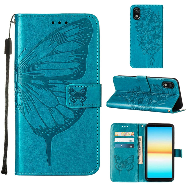 Custodia per telefono in pelle con farfalla goffrata, For Sony Xperia ACE III, For Xiaomi Redmi 10A, For Samsung Galaxy M33 5G