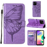 Custodia per telefono in pelle con farfalla goffrata, For Sony Xperia ACE III, For Xiaomi Redmi 10A, For Samsung Galaxy M33 5G