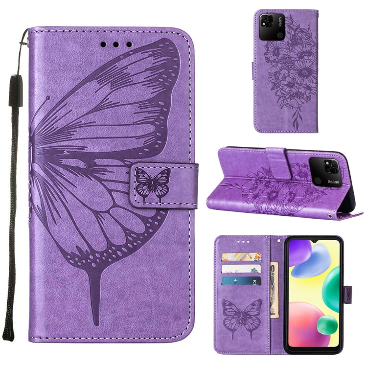 Custodia per telefono in pelle con farfalla goffrata, For Sony Xperia ACE III, For Xiaomi Redmi 10A, For Samsung Galaxy M33 5G