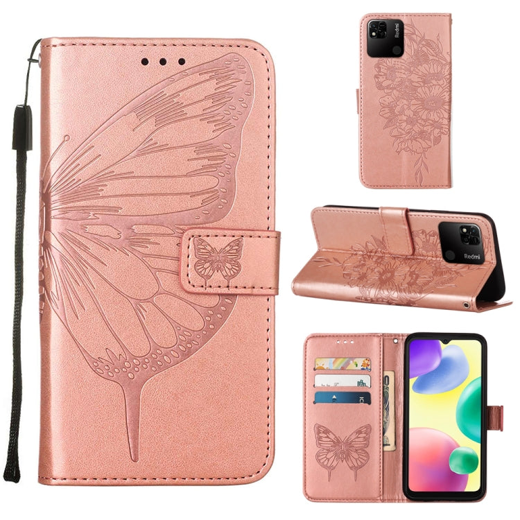 Custodia per telefono in pelle con farfalla goffrata, For Sony Xperia ACE III, For Xiaomi Redmi 10A, For Samsung Galaxy M33 5G