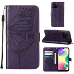 Custodia per telefono in pelle con farfalla goffrata, For Sony Xperia ACE III, For Xiaomi Redmi 10A, For Samsung Galaxy M33 5G