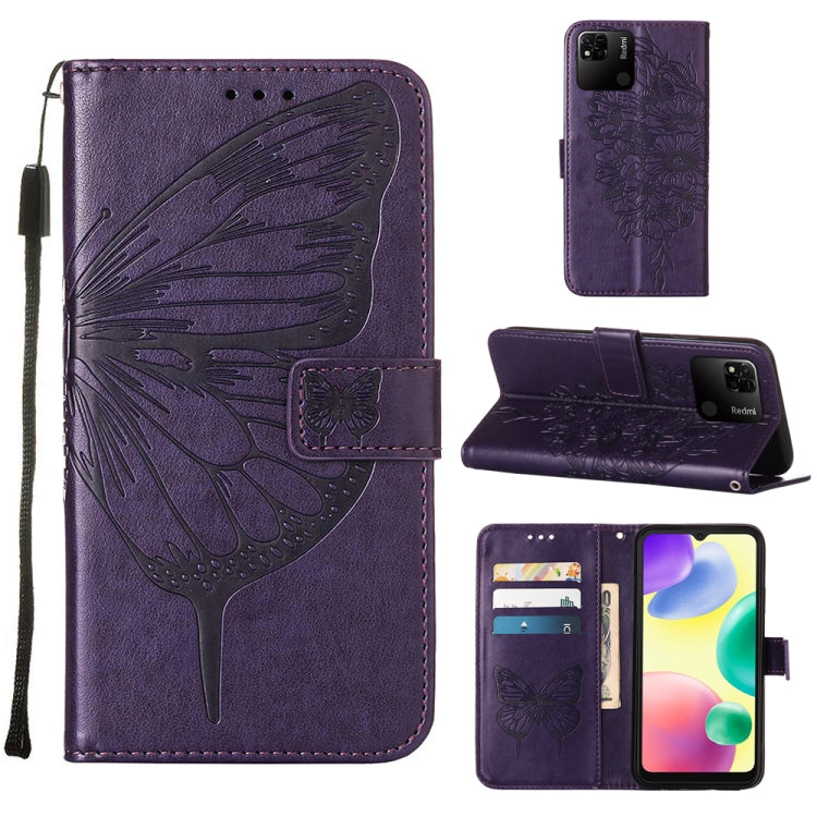 Custodia per telefono in pelle con farfalla goffrata, For Sony Xperia ACE III, For Xiaomi Redmi 10A, For Samsung Galaxy M33 5G