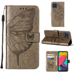 Custodia per telefono in pelle con farfalla goffrata, For Samsung Galaxy M53 5G