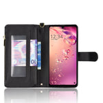 Custodia per telefono in pelle con cerniera texture Litchi, For Sharp Aquos Zero6 / Aquos Air, For Sharp Aquos Wish, For Motorola Moto E40 / E30 / E20, For Motorola Edge X30 / Edge 30 Pro /Edge+ 2020