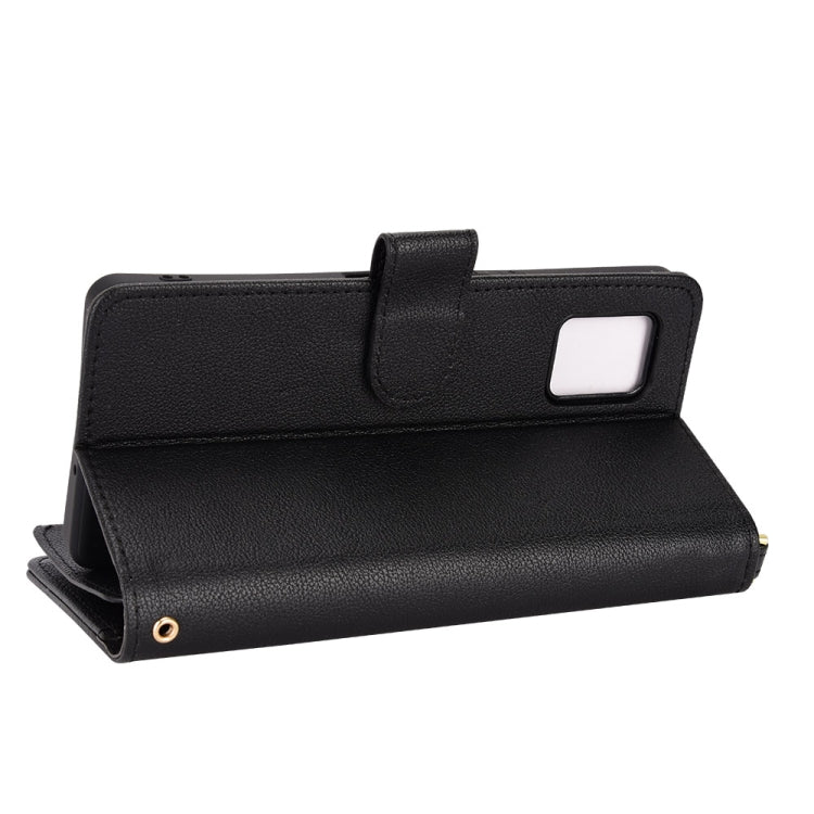Custodia per telefono in pelle con cerniera texture Litchi, For Sharp Aquos Zero6 / Aquos Air, For Sharp Aquos Wish, For Motorola Moto E40 / E30 / E20, For Motorola Edge X30 / Edge 30 Pro /Edge+ 2020