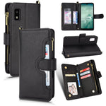 Custodia per telefono in pelle con cerniera texture Litchi, For Sharp Aquos Zero6 / Aquos Air, For Sharp Aquos Wish, For Motorola Moto E40 / E30 / E20, For Motorola Edge X30 / Edge 30 Pro /Edge+ 2020