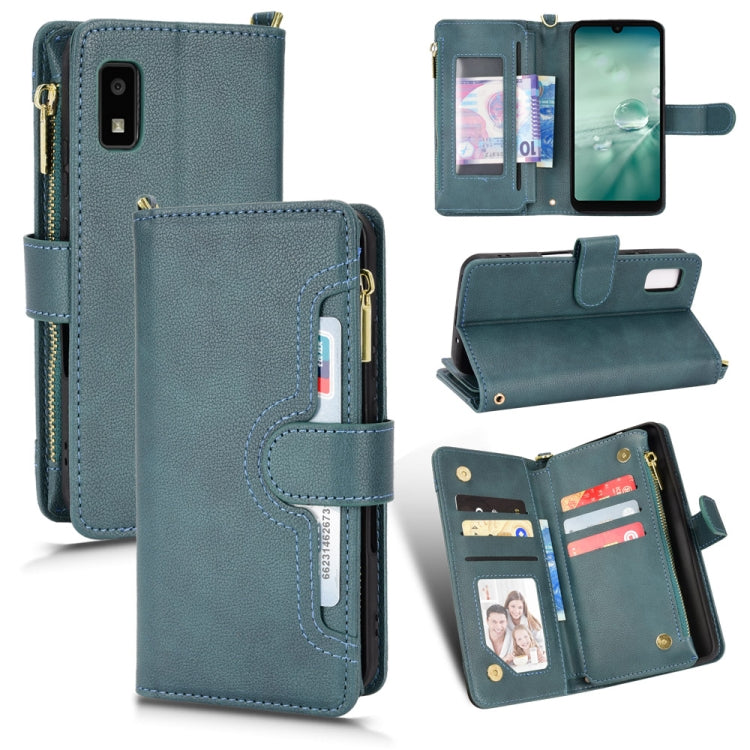 Custodia per telefono in pelle con cerniera texture Litchi, For Sharp Aquos Zero6 / Aquos Air, For Sharp Aquos Wish, For Motorola Moto E40 / E30 / E20, For Motorola Edge X30 / Edge 30 Pro /Edge+ 2020