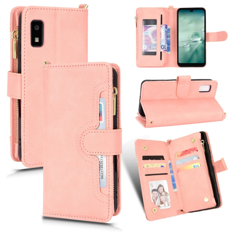 Custodia per telefono in pelle con cerniera texture Litchi, For Sharp Aquos Zero6 / Aquos Air, For Sharp Aquos Wish, For Motorola Moto E40 / E30 / E20, For Motorola Edge X30 / Edge 30 Pro /Edge+ 2020