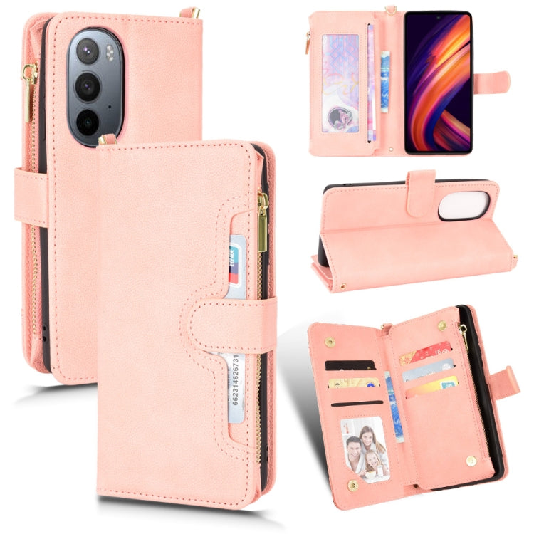 Custodia per telefono in pelle con cerniera texture Litchi, For Sharp Aquos Zero6 / Aquos Air, For Sharp Aquos Wish, For Motorola Moto E40 / E30 / E20, For Motorola Edge X30 / Edge 30 Pro /Edge+ 2020