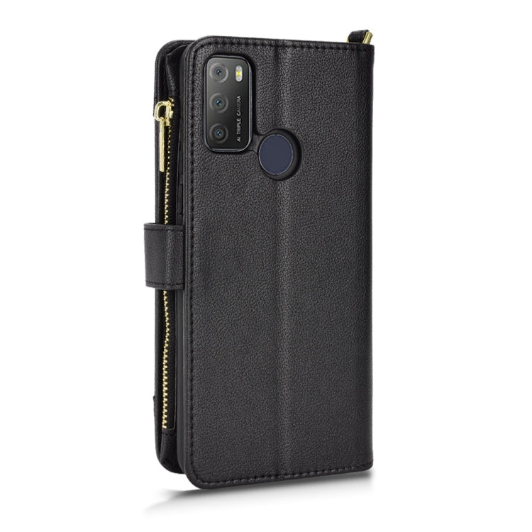 Custodia per telefono in pelle con cerniera texture Litchi, For Alcatel 1S 2021 / 3L 2021, For Xiaomi Redmi Note 10 Pro / 10 Pro Max 4G, For Xiaomi Redmi Note 10 4G / Note 10S, For Nokia XR20