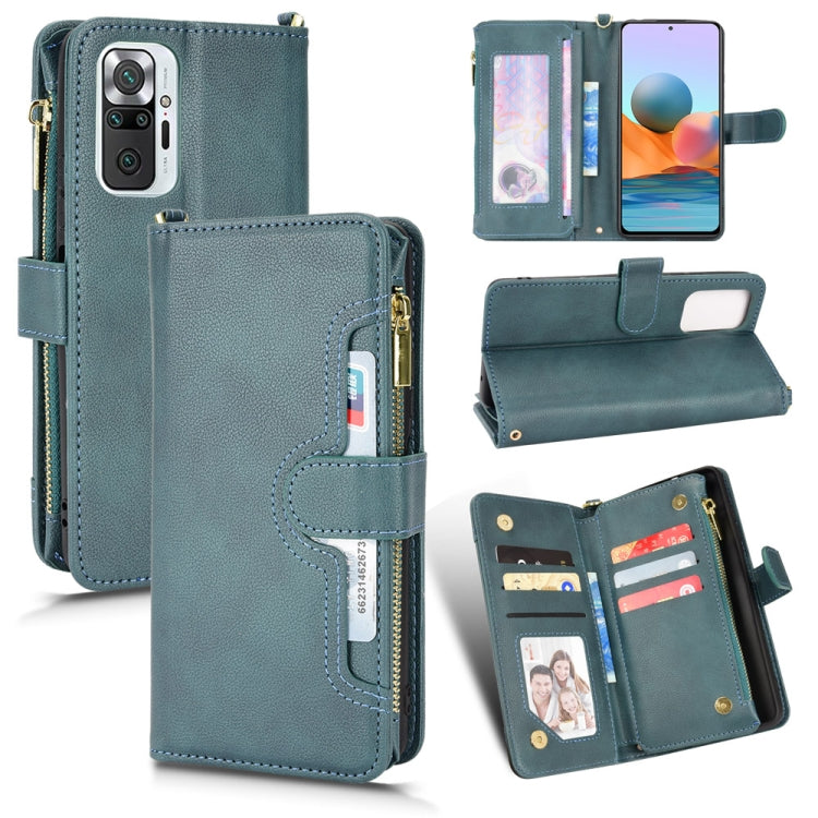 Custodia per telefono in pelle con cerniera texture Litchi, For Alcatel 1S 2021 / 3L 2021, For Xiaomi Redmi Note 10 Pro / 10 Pro Max 4G, For Xiaomi Redmi Note 10 4G / Note 10S, For Nokia XR20