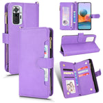 Custodia per telefono in pelle con cerniera texture Litchi, For Alcatel 1S 2021 / 3L 2021, For Xiaomi Redmi Note 10 Pro / 10 Pro Max 4G, For Xiaomi Redmi Note 10 4G / Note 10S, For Nokia XR20