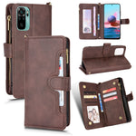 Custodia per telefono in pelle con cerniera texture Litchi, For Alcatel 1S 2021 / 3L 2021, For Xiaomi Redmi Note 10 Pro / 10 Pro Max 4G, For Xiaomi Redmi Note 10 4G / Note 10S, For Nokia XR20