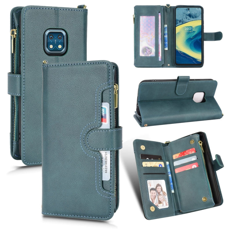 Custodia per telefono in pelle con cerniera texture Litchi, For Alcatel 1S 2021 / 3L 2021, For Xiaomi Redmi Note 10 Pro / 10 Pro Max 4G, For Xiaomi Redmi Note 10 4G / Note 10S, For Nokia XR20