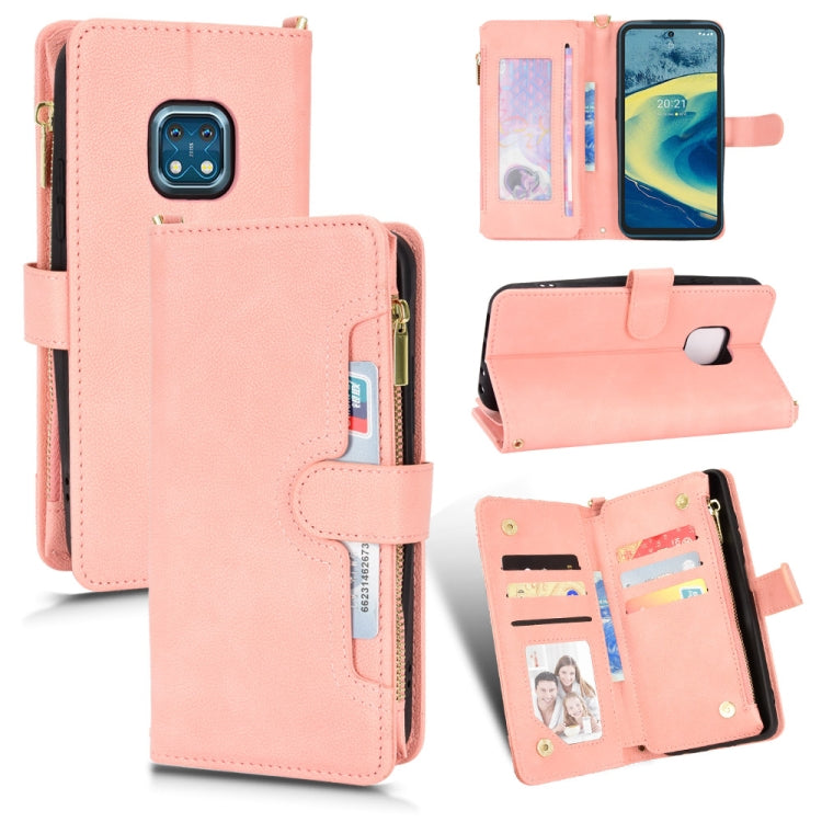 Custodia per telefono in pelle con cerniera texture Litchi, For Alcatel 1S 2021 / 3L 2021, For Xiaomi Redmi Note 10 Pro / 10 Pro Max 4G, For Xiaomi Redmi Note 10 4G / Note 10S, For Nokia XR20