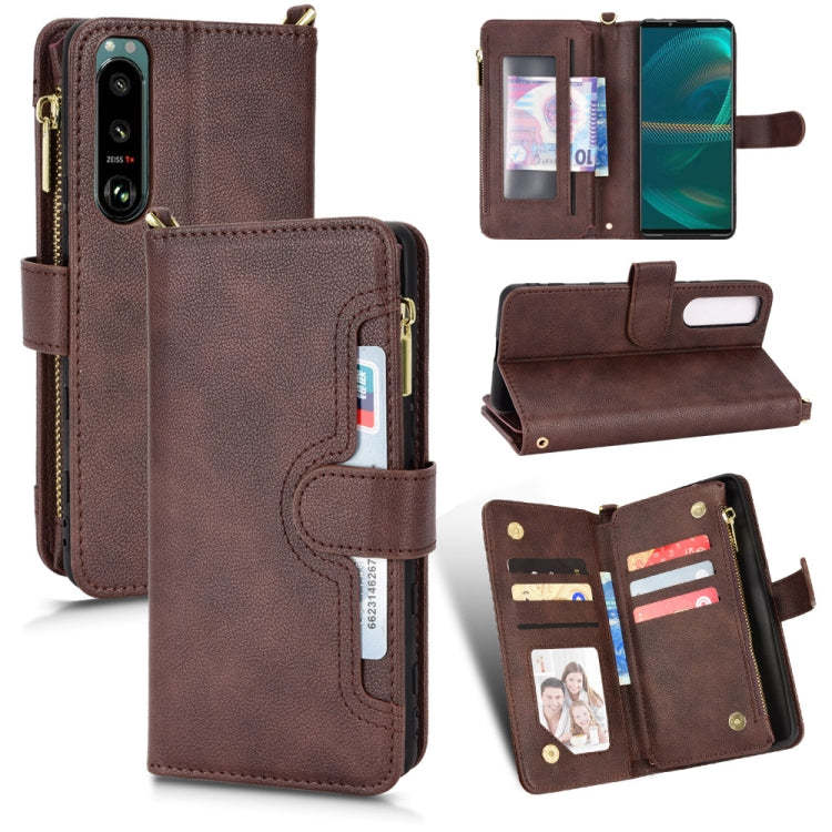 Custodia per telefono in pelle con cerniera texture Litchi, For Sony Xperia 5 III, For Sony Xperia 10 III, For OnePlus 10 Pro 5G, For OnePlus Nord 2 5G