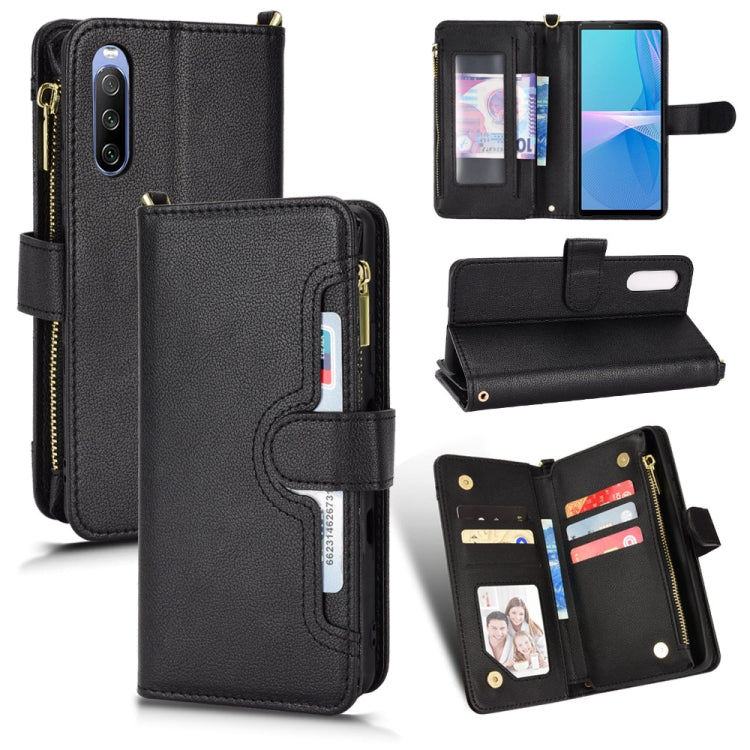 Custodia per telefono in pelle con cerniera texture Litchi, For Sony Xperia 5 III, For Sony Xperia 10 III, For OnePlus 10 Pro 5G, For OnePlus Nord 2 5G