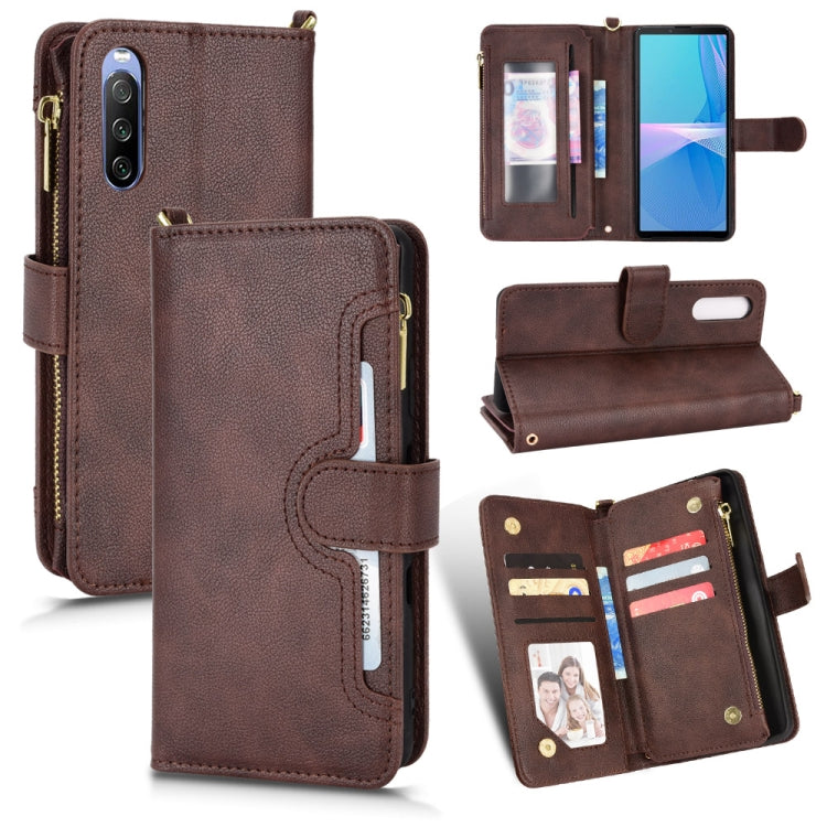 Custodia per telefono in pelle con cerniera texture Litchi, For Sony Xperia 5 III, For Sony Xperia 10 III, For OnePlus 10 Pro 5G, For OnePlus Nord 2 5G